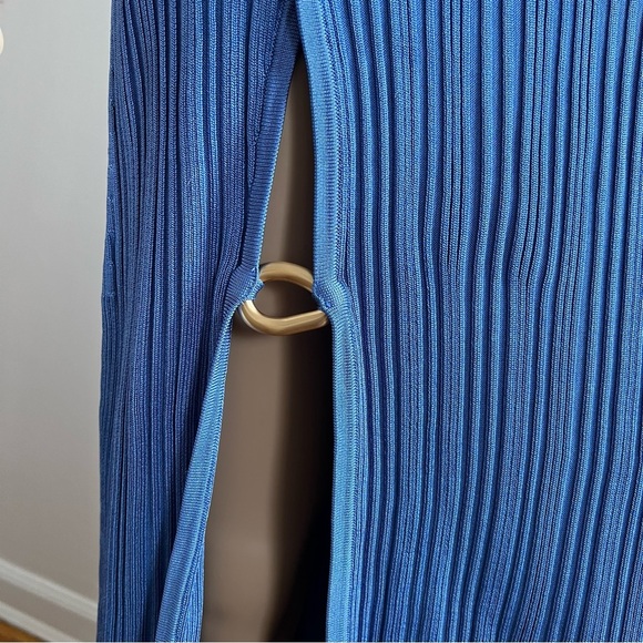 CULT GAIA Gracie One-shoulder Knit Dress In Blue Size XS - Picture 11 of 13